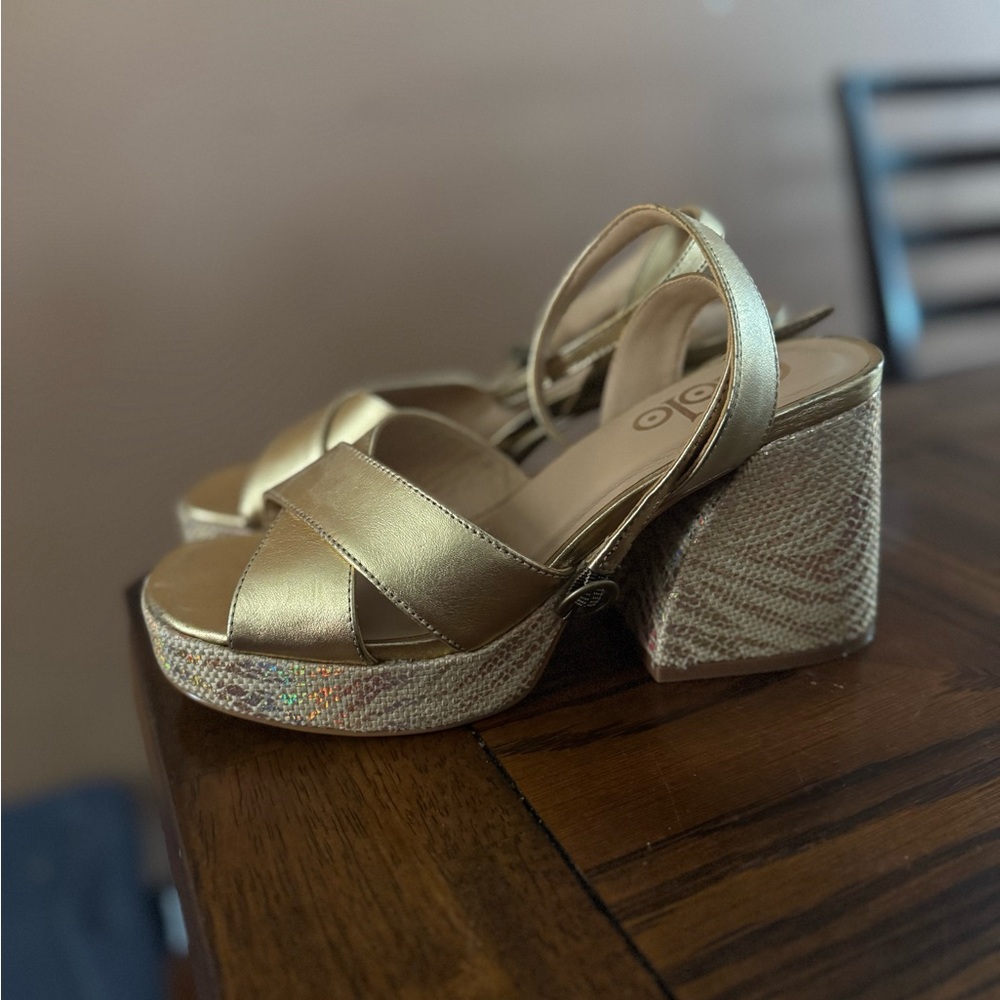Gold Platform Sandals